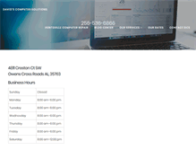 Tablet Screenshot of davidscomputersolutions.net